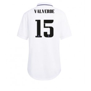 Real Madrid Federico Valverde #15 kläder Kvinnor 2022-23 Hemmatröja Kortärmad